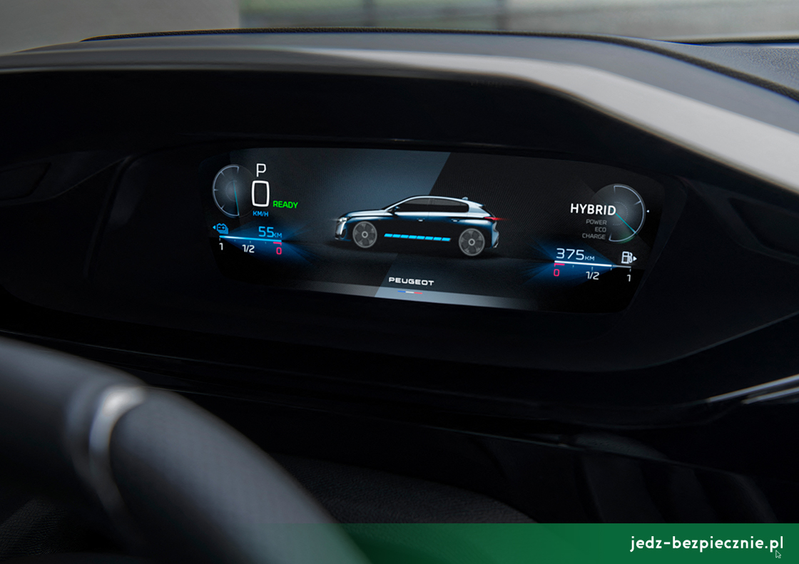 Premiera tygodnia - Peugeot 308 III hatchback - wskaźnik naładowania baterii
